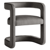 23 Inch Performance Velvet Barrel Accent Chair