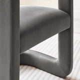 23 Inch Performance Velvet Barrel Accent Chair