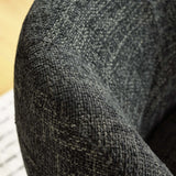 28 Inch Chenille Fabric Swivel Barrel Accent Chair