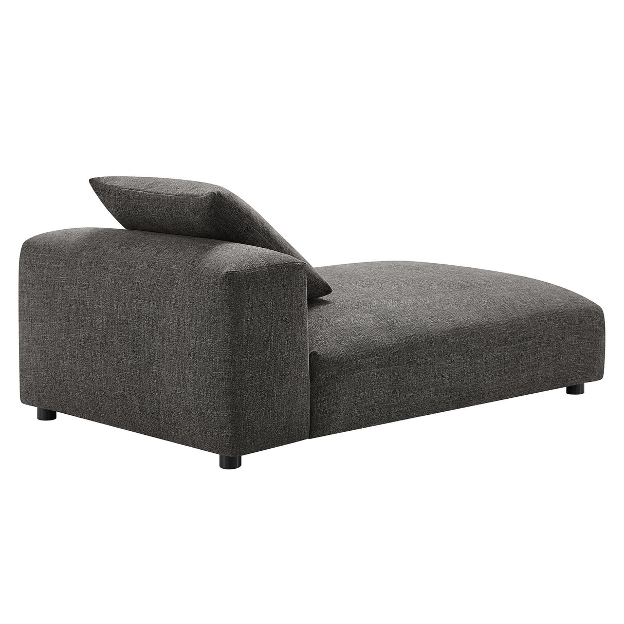 41 Inch Woven Fabric Modular Armless Chaise Lounge