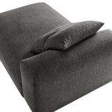 41 Inch Woven Fabric Modular Armless Chaise Lounge