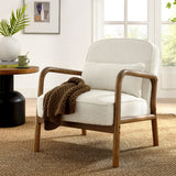 26 Inch Mid-Century Modern Boucle Fabric Armchair
