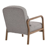 26 Inch Mid-Century Modern Boucle Fabric Armchair