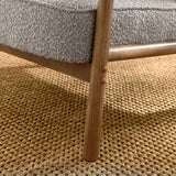 26 Inch Mid-Century Modern Boucle Fabric Armchair