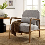 26 Inch Mid-Century Modern Boucle Fabric Armchair