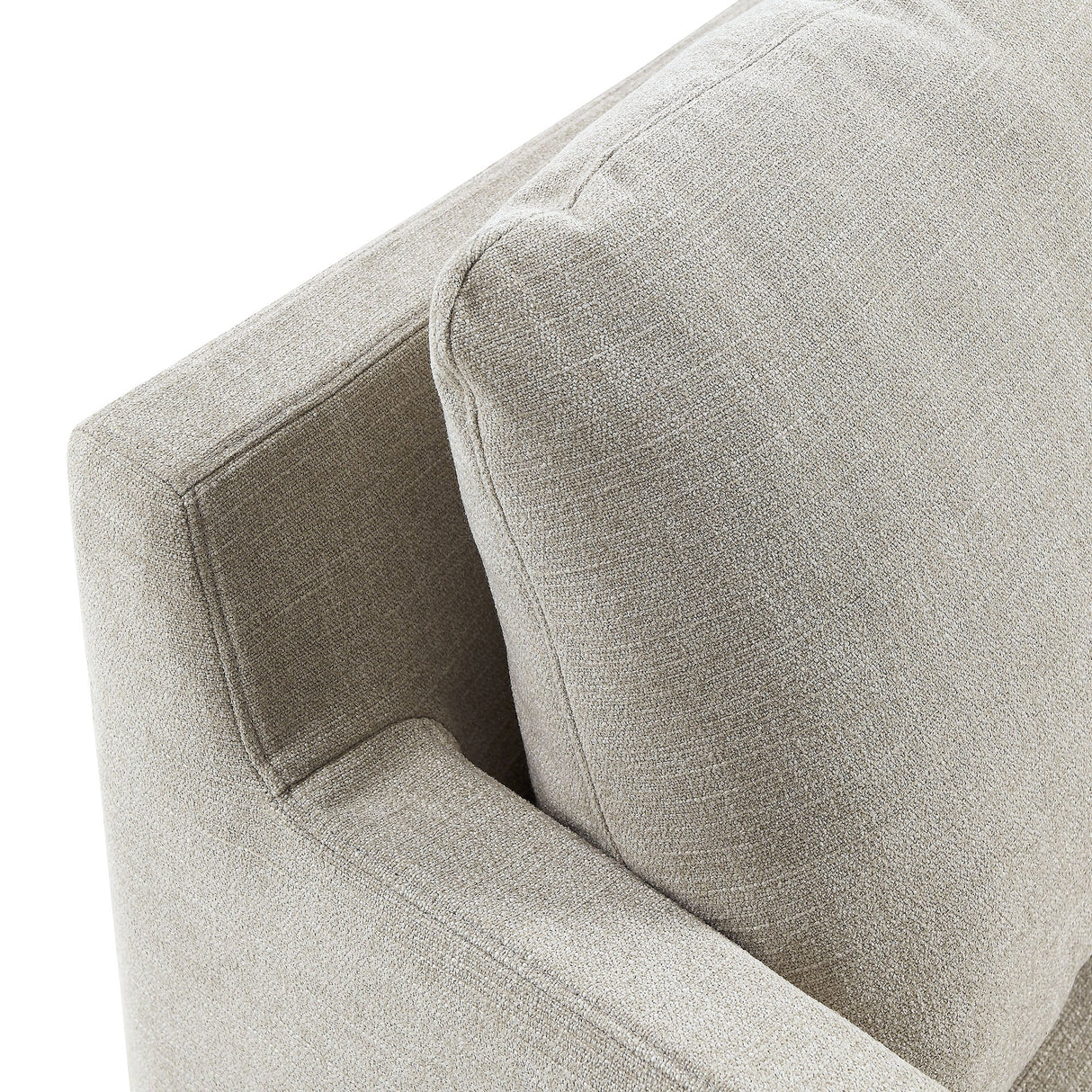 30 Inch Modern Fabric Slipcovered Swivel Armchair