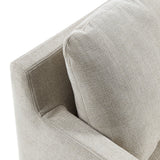 30 Inch Modern Fabric Slipcovered Swivel Armchair