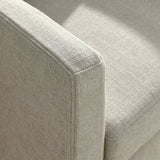 30 Inch Modern Fabric Slipcovered Swivel Armchair
