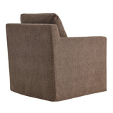 30 Inch Modern Fabric Slipcovered Swivel Armchair
