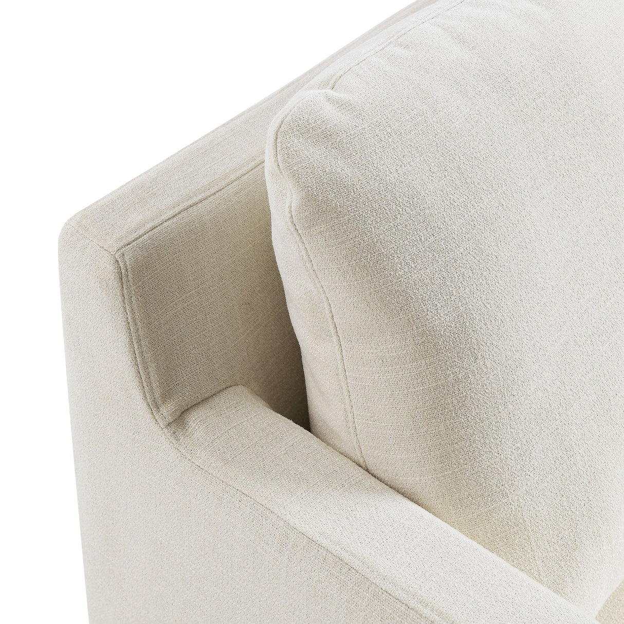 30 Inch Modern Fabric Slipcovered Swivel Armchair