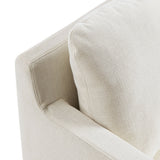 30 Inch Modern Fabric Slipcovered Swivel Armchair