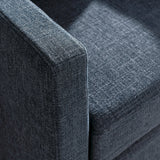 30 Inch Modern Fabric Slipcovered Swivel Armchair