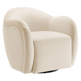 31 Inch Performance Velvet Swivel Armchair