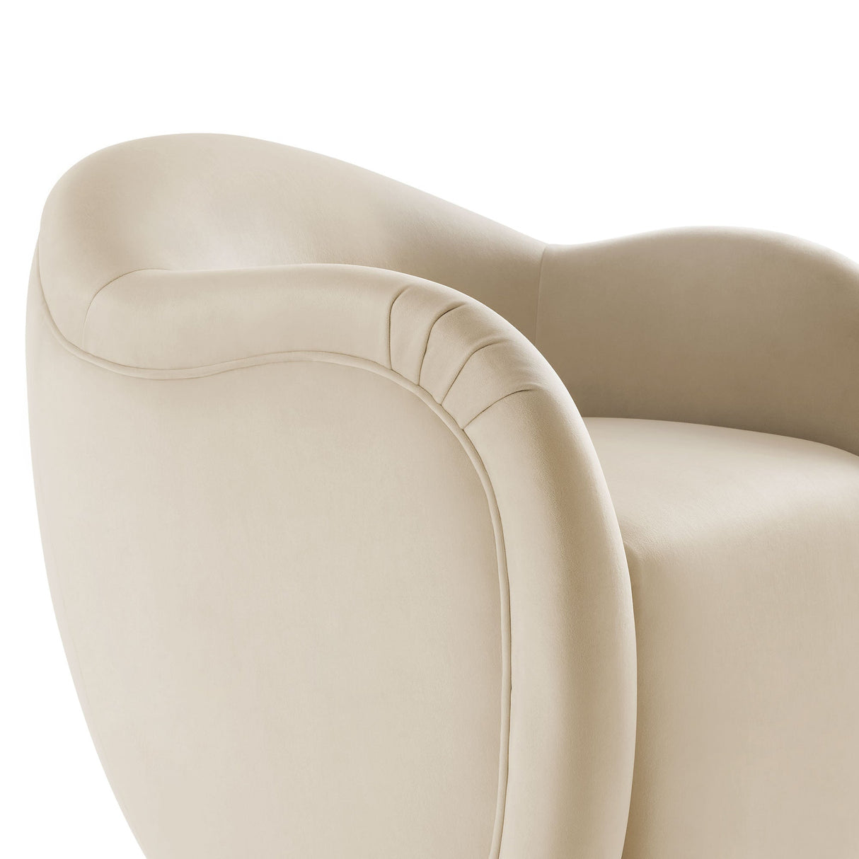 31 Inch Performance Velvet Swivel Armchair