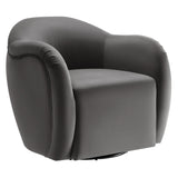31 Inch Performance Velvet Swivel Armchair