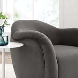 31 Inch Performance Velvet Swivel Armchair