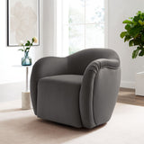31 Inch Performance Velvet Swivel Armchair