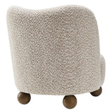 28 Inch Boucle Fabric Accent Chair