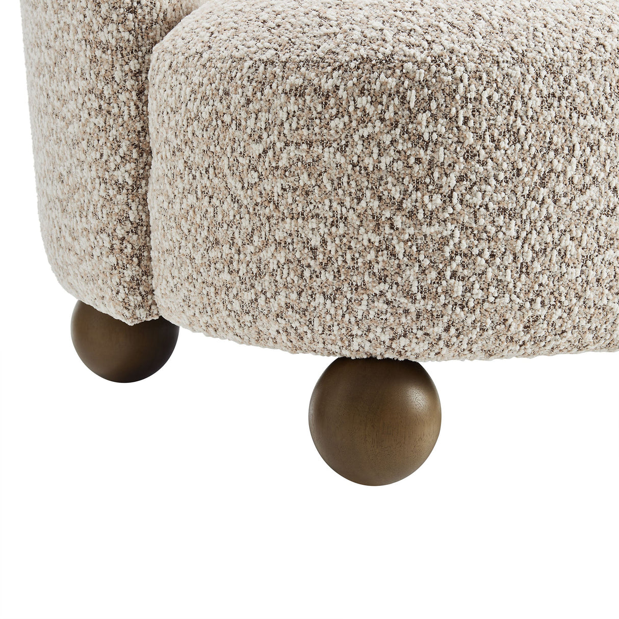 28 Inch Boucle Fabric Accent Chair