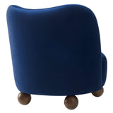 28 Inch Performance Velvet Curved Barrel Accent Chair