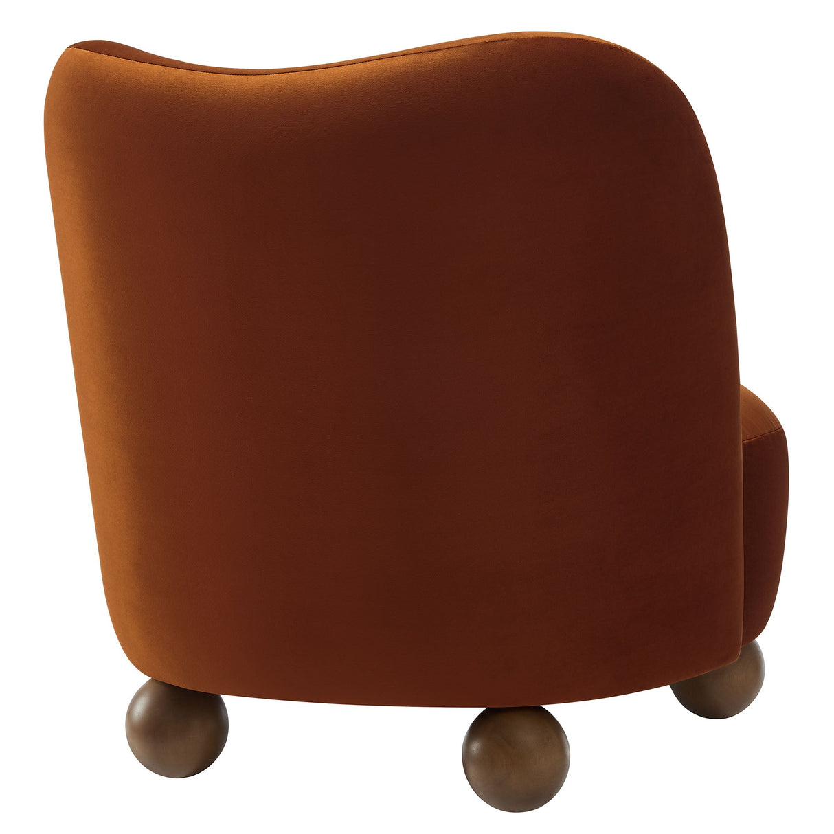 28 Inch Performance Velvet Curved Barrel Accent Chair