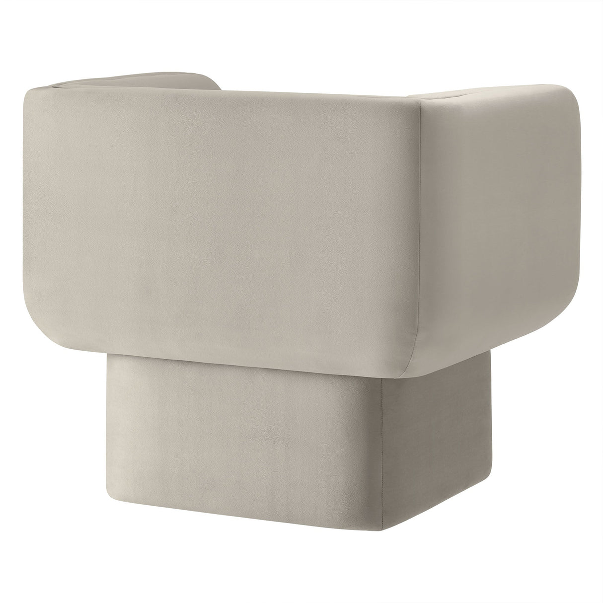 35 Inch Square Performance Velvet Accent Armchair