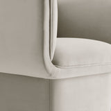 35 Inch Square Performance Velvet Accent Armchair