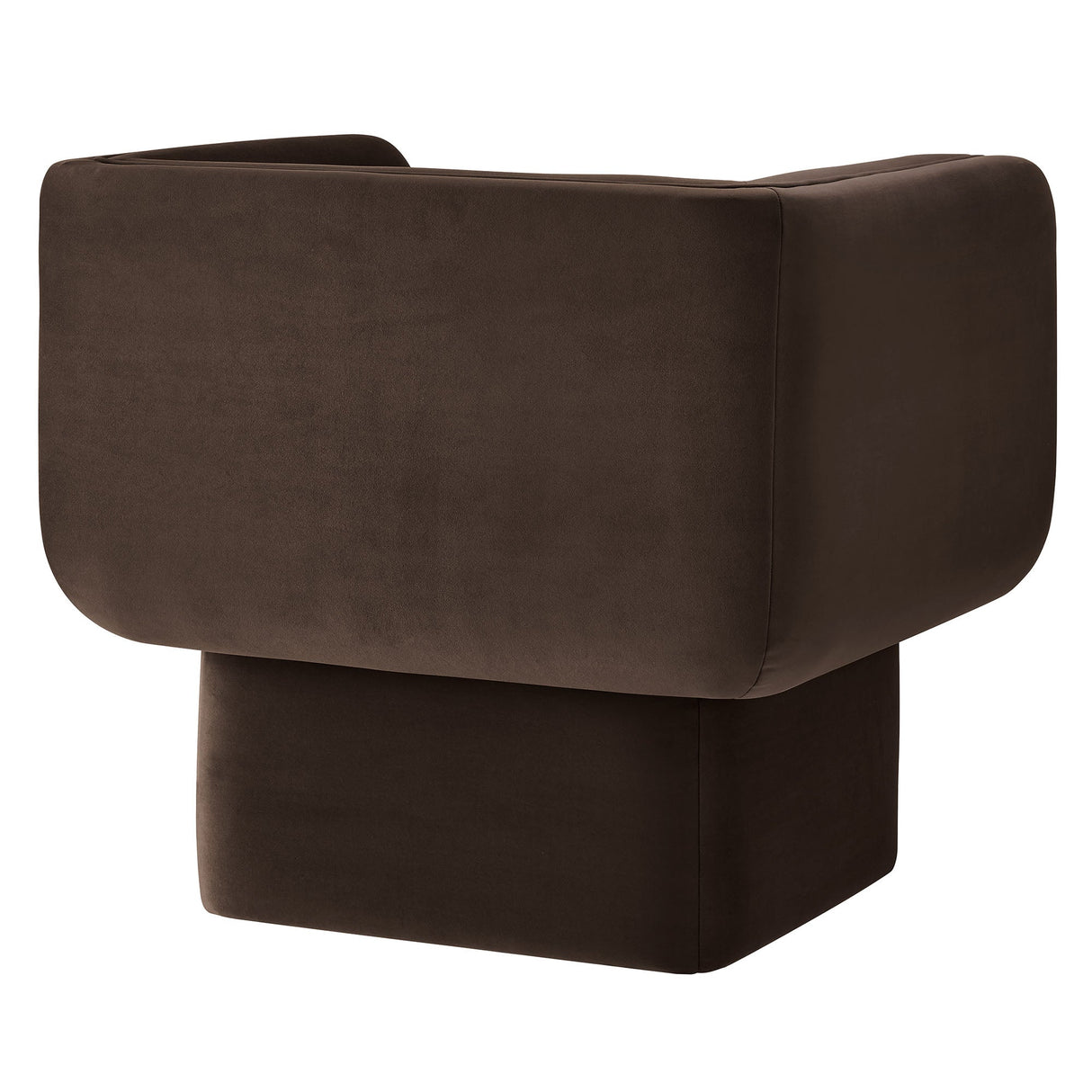 35 Inch Square Performance Velvet Accent Armchair