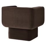 35 Inch Square Performance Velvet Accent Armchair