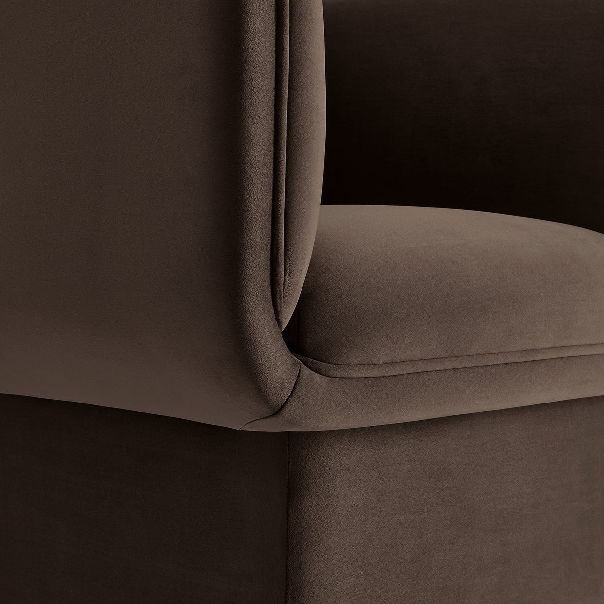 35 Inch Square Performance Velvet Accent Armchair