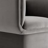 35 Inch Square Performance Velvet Accent Armchair