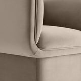 35 Inch Square Performance Velvet Accent Armchair
