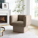 35 Inch Square Performance Velvet Accent Armchair
