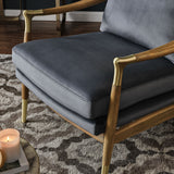 28 Inch Performance Velvet Accent Armchair