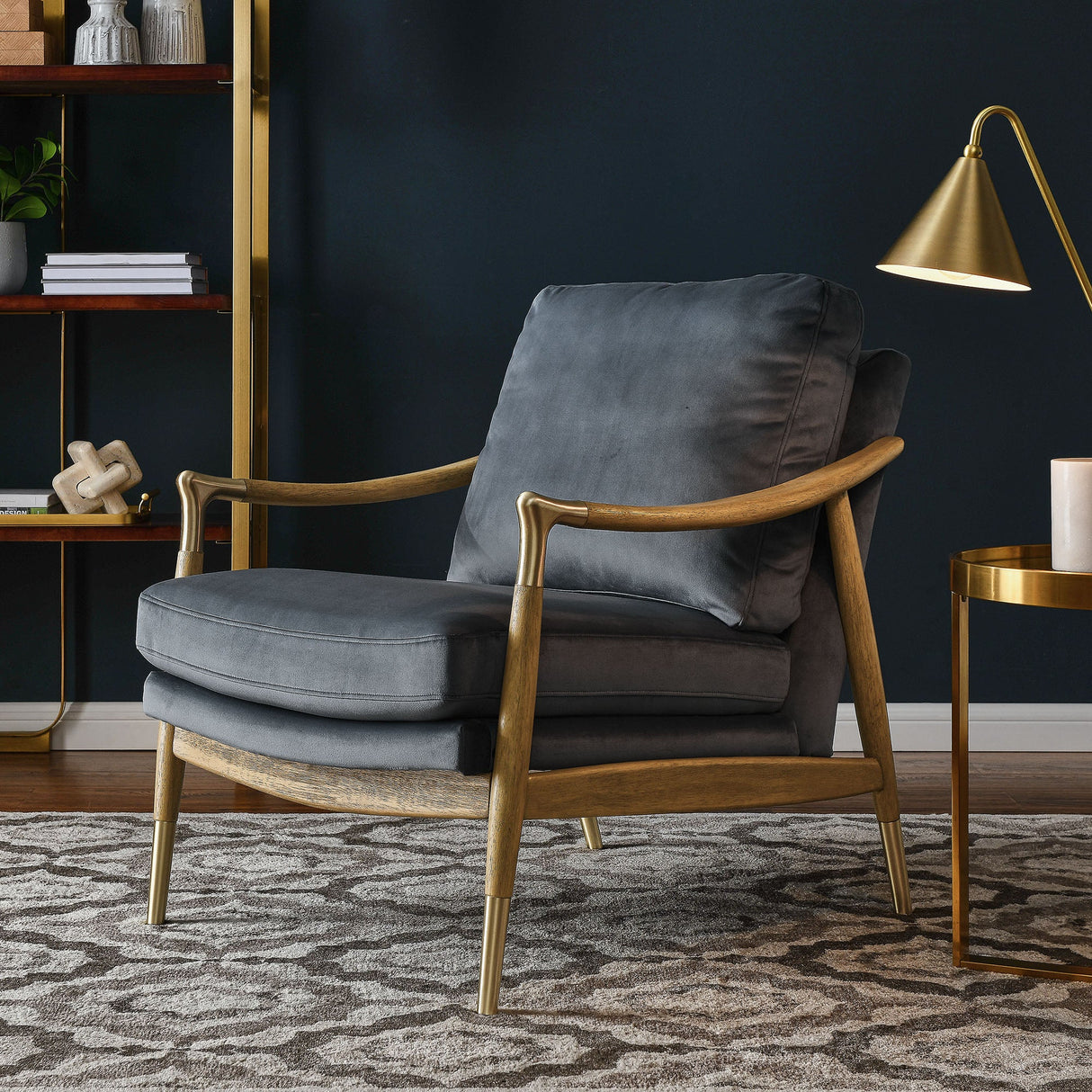 28 Inch Performance Velvet Accent Armchair