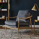 28 Inch Performance Velvet Accent Armchair