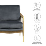 28 Inch Performance Velvet Accent Armchair