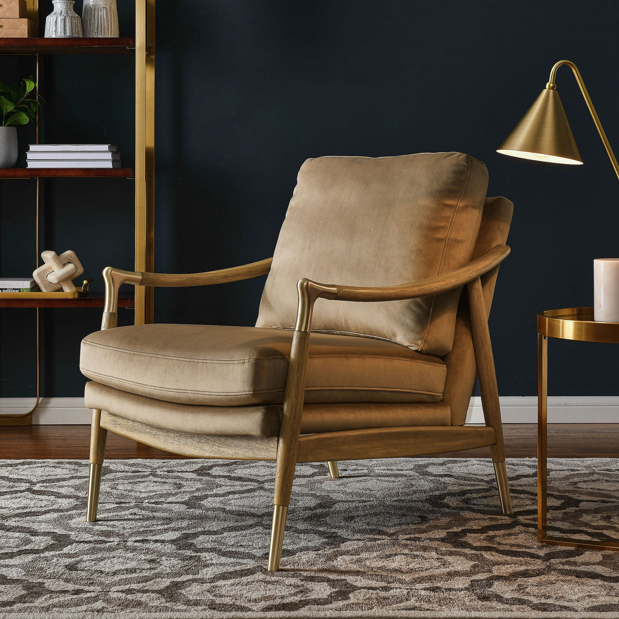 28 Inch Performance Velvet Accent Armchair