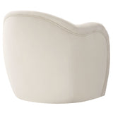 31 Inch Performance Velvet Pleated Barrel Accent Chair