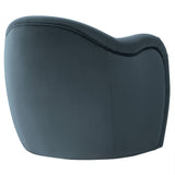 31 Inch Performance Velvet Pleated Barrel Accent Chair