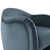 31 Inch Performance Velvet Pleated Barrel Accent Chair