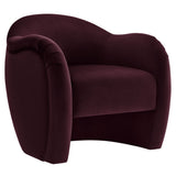 31 Inch Performance Velvet Pleated Barrel Accent Chair