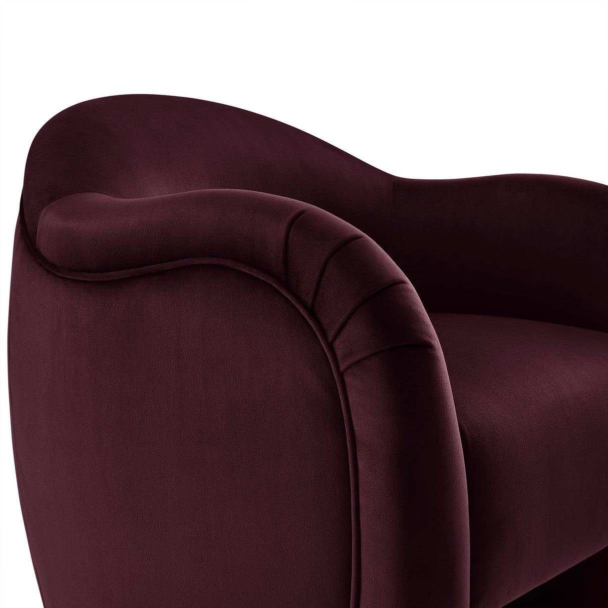 31 Inch Performance Velvet Pleated Barrel Accent Chair