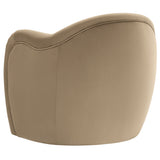 31 Inch Performance Velvet Pleated Barrel Accent Chair