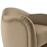 31 Inch Performance Velvet Pleated Barrel Accent Chair