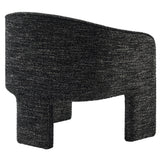 27 Inch Boucle Fabric Barrel Accent Chair with 3-Leg Design