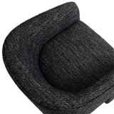27 Inch Boucle Fabric Barrel Accent Chair with 3-Leg Design