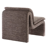 27 Inch Boucle Fabric Armless Accent Chair