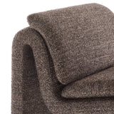 27 Inch Boucle Fabric Armless Accent Chair