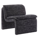 27 Inch Boucle Fabric Armless Accent Chair